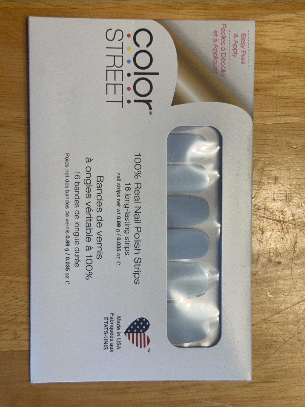 Color Street Light Blue Nail Polish Strips - Aspen Sky